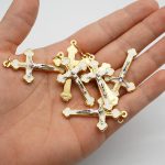 DIY十字架-锌合金-金色白色-3.7/5.5cm - 图片 6
