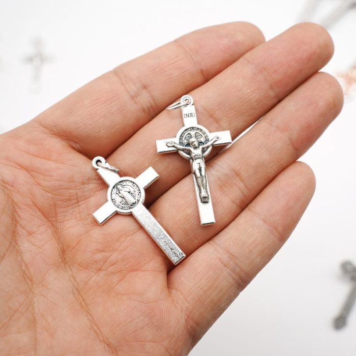 DIY十字架-本笃直角-锌合金-3.5/5.0cm - 图片 2