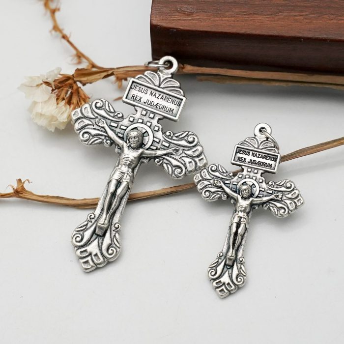 DIY十字架-宽恕-锌合金-3.9/5.1cm - 图片 3