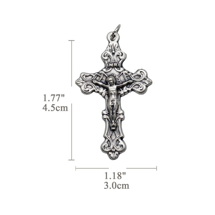 DIY十字架-念珠配件-锌合金-4.5cm - 图片 2