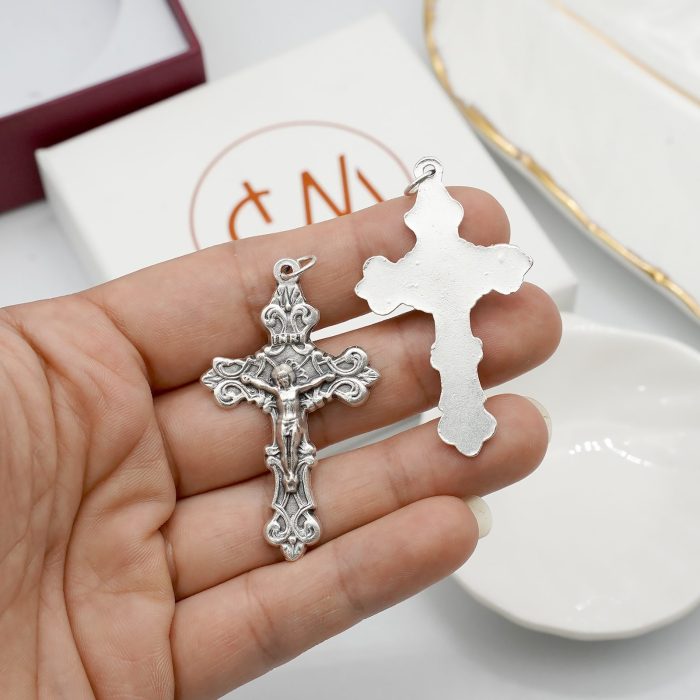 DIY十字架-念珠配件-锌合金-4.5cm - 图片 5
