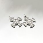 DIY十字架-圆形-布拉格圣婴IHS-锌合金-3.0cm - 图片 4