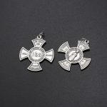 DIY十字架-圆形-布拉格圣婴IHS-锌合金-3.0cm - 图片 5