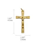DIY十字架-锌合金-金色-4.2cm - 图片 2