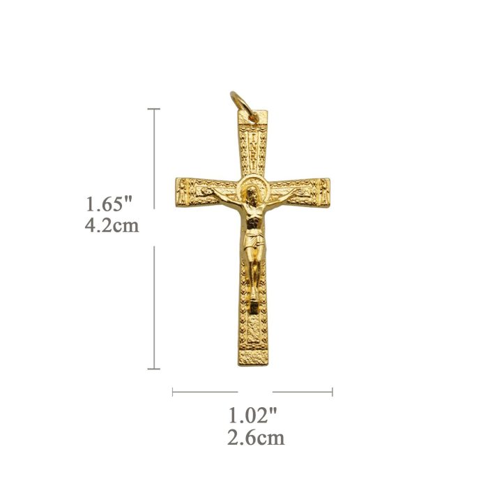 DIY十字架-锌合金-金色-4.2cm - 图片 2