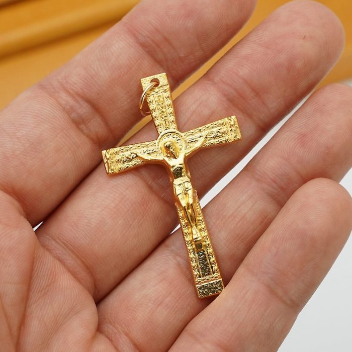 DIY十字架-锌合金-金色-4.2cm - 图片 3