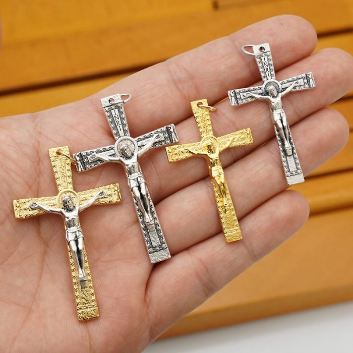DIY十字架-锌合金-金色-4.2cm - 图片 4