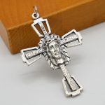 DIY十字架-耶稣头像-锌合金-5.1x4cm - 图片 5