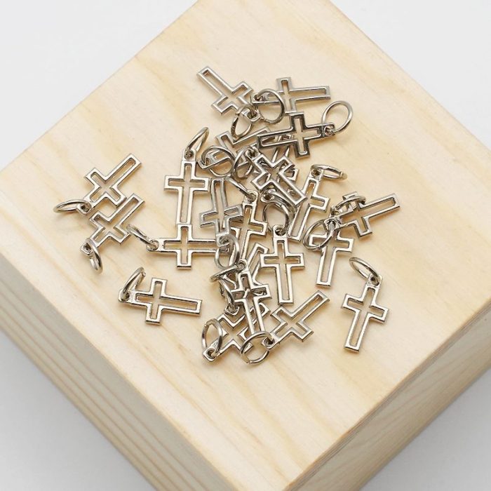 DIY十字架-镂空-锌合金-1.2cm - 图片 3