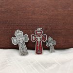 DIY十字架-圣神-锌合金红珐琅-4.5x2.8cm - 图片 5