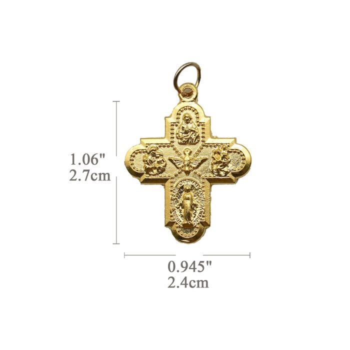 DIY十字架-五合一圣衣-金色-2.7cm - 图片 2