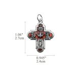DIY十字架-圣衣-红色珐琅-2.7cm - 图片 2