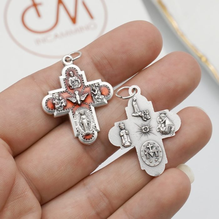 DIY十字架-圣衣-红色珐琅-2.7cm - 图片 4