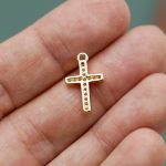 DIY十字架-白钻-黄铜-1.5x1.1cm - 图片 7