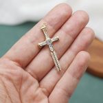 DIY十字架-白钻+宝剑-黄铜-4.1x1.8cm - 图片 5