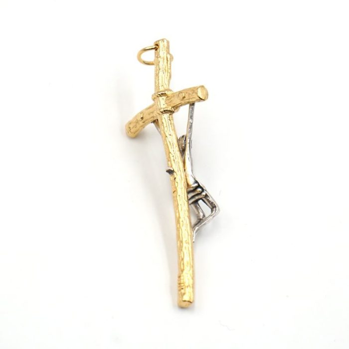 DIY十字架-教宗权杖-锌合金-双色-耶稣银色5.8cm - 图片 4