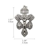 DIY十字架-宽恕+显灵圣母+圣本笃-锌合金-5.5cm - 图片 2