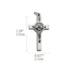 DIY十字架-念珠本笃-3.5cm - 图片 2