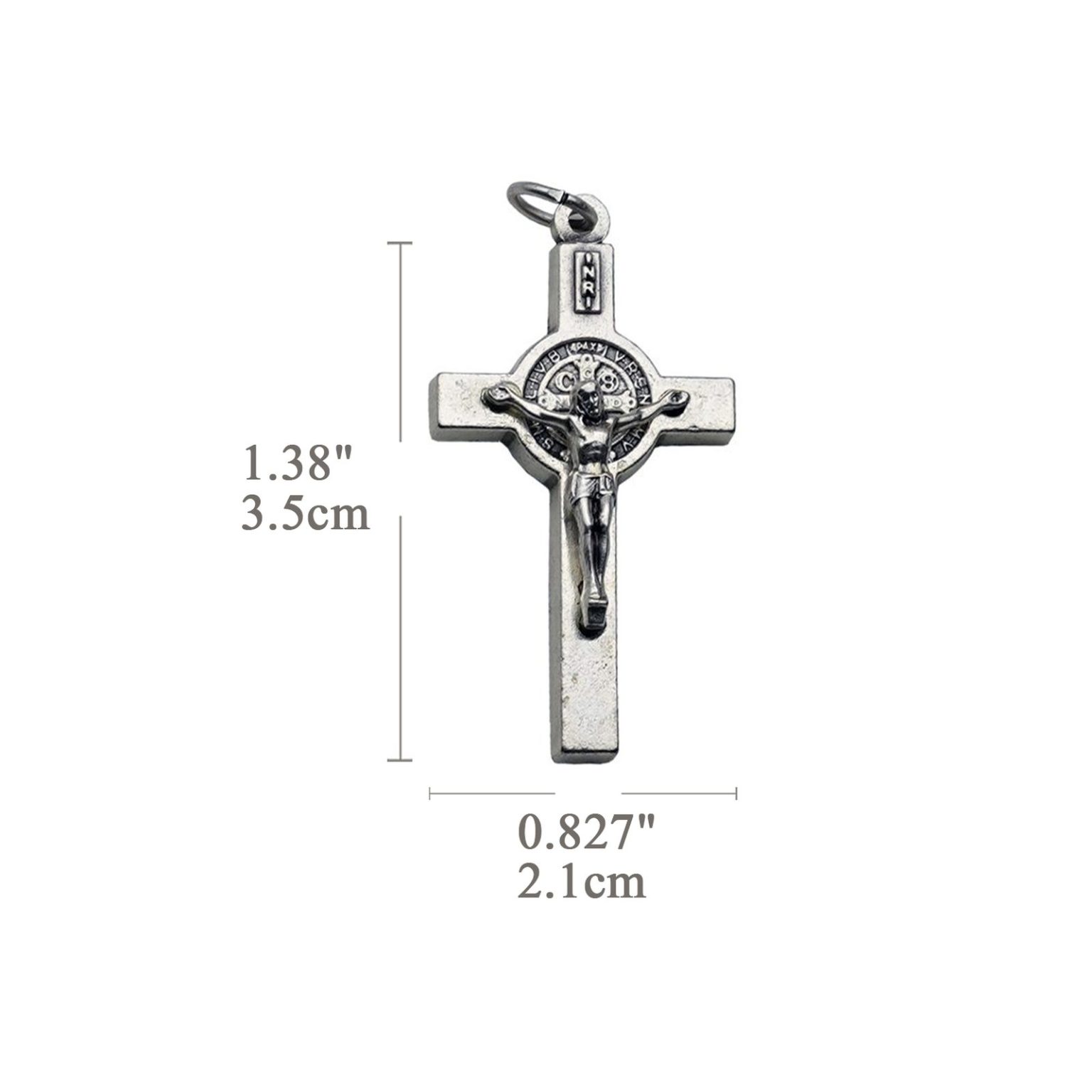 DIY十字架-念珠本笃-3.5cm