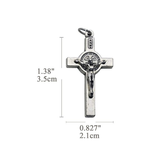 DIY十字架-念珠本笃-3.5cm - 图片 2