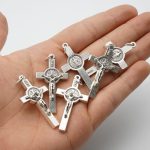 DIY十字架-念珠本笃-3.5cm - 图片 3