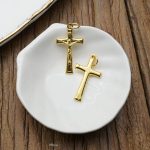 DIY十字架-沙面背景-锌合金-金色-3.0/4.0cm - 图片 3