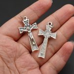 DIY十字架-锌合金-3.5/4.6cm - 图片 4