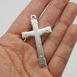 DIY十字架-带玫瑰花-锌合金-4.0/4.8cm - 图片 3