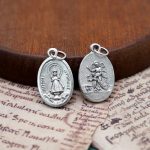 DIY小吊牌-布拉格圣婴+护守天使-锌合金-2.2cm - 图片 2
