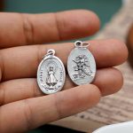 DIY小吊牌-布拉格圣婴+护守天使-锌合金-2.2cm - 图片 3