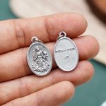DIY小吊牌-圣玛尔大+字-锌合金-2.2cm - 图片 2