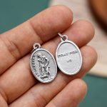 DIY小吊牌-圣拉匝禄+字-锌合金-2.2cm - 图片 3