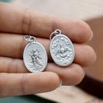 DIY小吊牌-护守天使+圣神-锌合金-2.2cm - 图片 3
