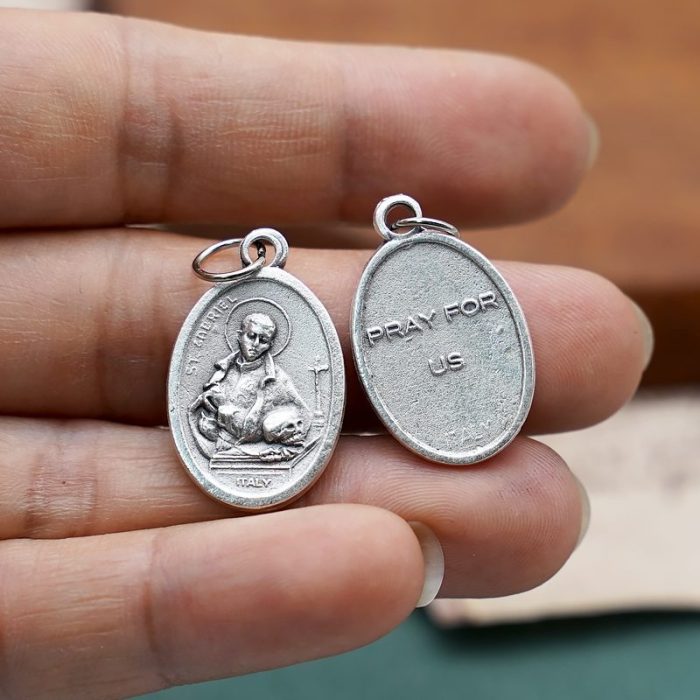 DIY小吊牌-圣加俾额尔+字-锌合金-2.2cm - 图片 3