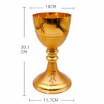 圣爵-杯-黄铜-金色-直径10高20.5厘米 - 图片 2