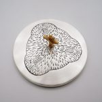 圣体碗带盖子-鱼与麦穗图案-手工雕刻-银色-高10.5x杯径13.5cm - 图片 5