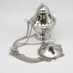 【现货】提炉-船锚图案-镀镍黄铜-高17x12cm - 图片 9