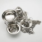 【现货】提炉-船锚图案-镀镍黄铜-高17x12cm - 图片 4