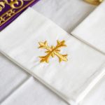 祭台九折布套装-基督圣名（PX）阿耳法欧米伽-紫色刺绣 - 图片 4