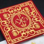 祭台九折布套装-基督圣名（PX）阿耳法欧米伽-红色刺绣 - 图片 3