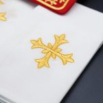 祭台九折布套装-基督圣名（PX）阿耳法欧米伽-红色刺绣 - 图片 5