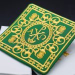 祭台九折布套装-基督圣名（PX）阿耳法欧米伽-绿色刺绣 - 图片 3