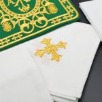 祭台九折布套装-基督圣名（PX）阿耳法欧米伽-绿色刺绣 - 图片 4