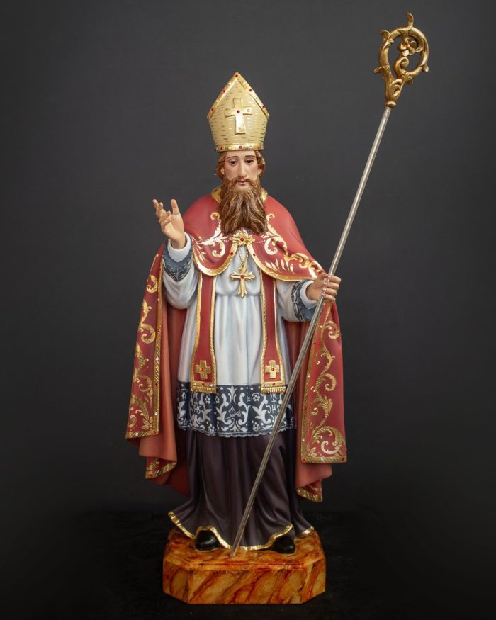 彩绘木雕-圣依西多禄（Saint Isidore）-多尺寸 - 图片 2