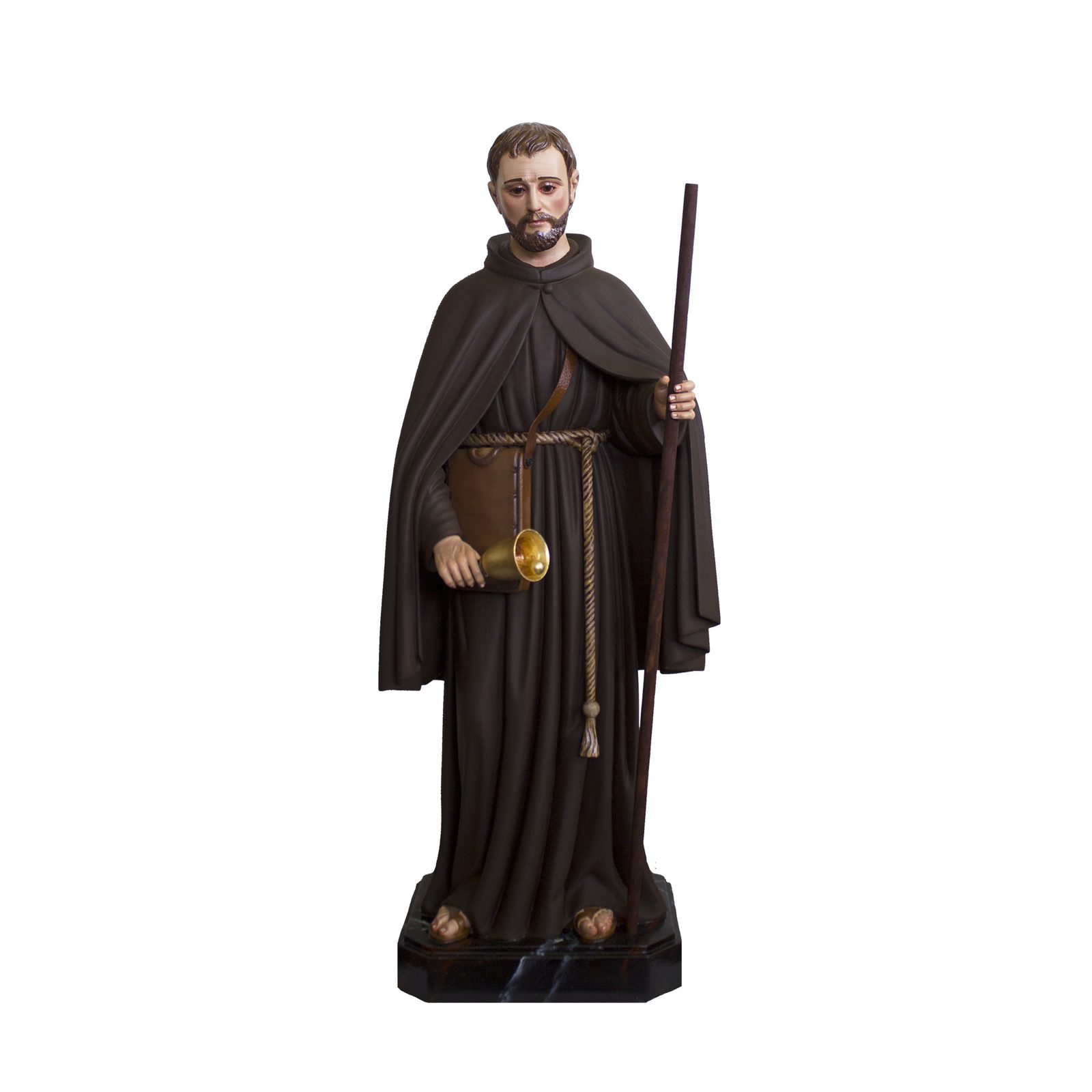 IC02STP490 彩绘木雕-圣伯多禄·德·贝坦库尔(St. Peter of Betancur)-多尺寸 - 图片 1