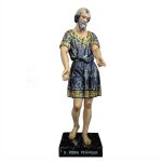 彩绘木雕-圣渔夫伯多禄（St. Peter the Fisherman）-多尺寸