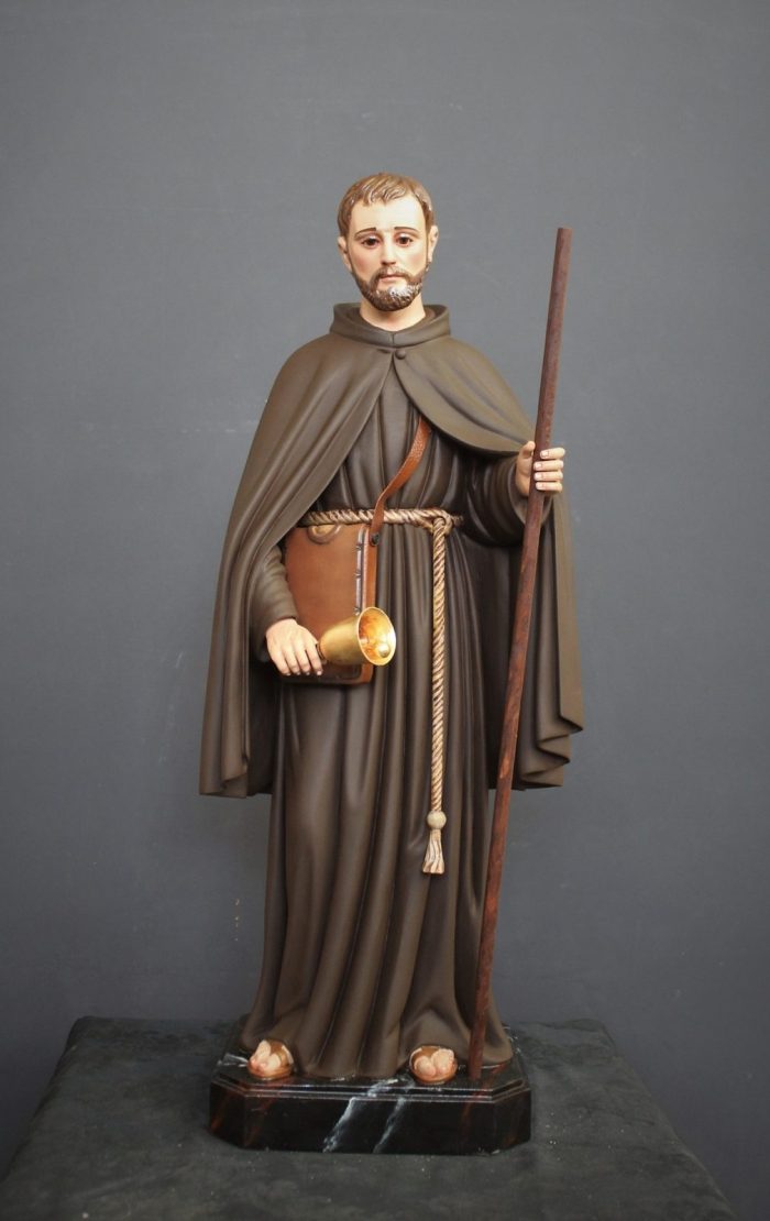 彩绘木雕-圣伯多禄·德·贝坦库尔（St. Peter of Betancur）-多尺寸 - 图片 2