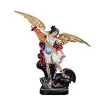 彩绘木雕-天使圣弥额尔（Angel St. Michael）-多尺寸