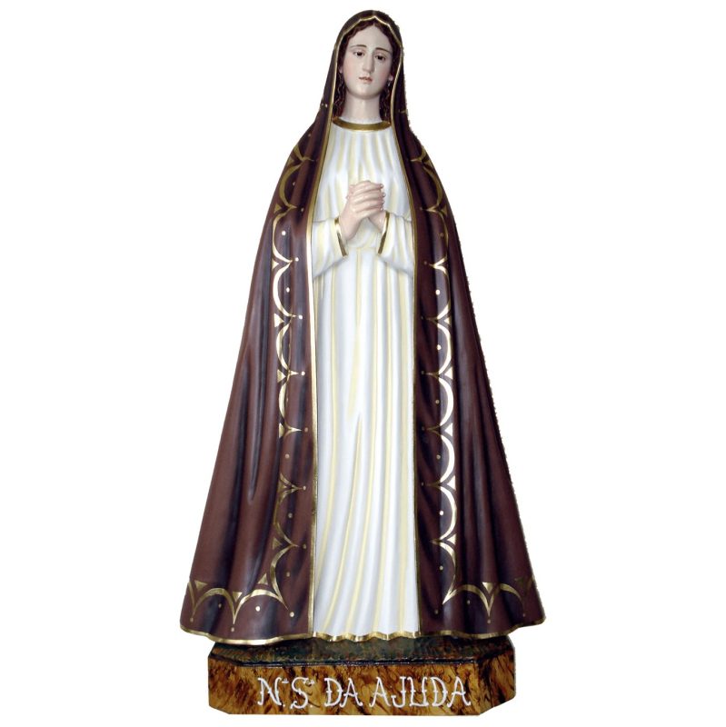 彩绘木雕-圣母·阿茹达（Our Lady of Ajuda）-多尺寸