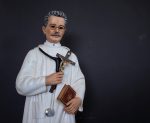 彩绘木雕-圣若瑟·莫斯卡蒂（Saint Joseph Moscati）-多尺寸 - 图片 3